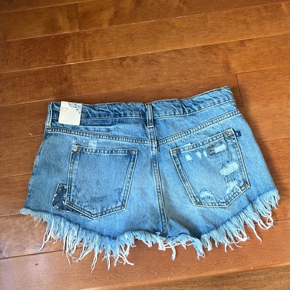 Anthropologie Pilcro Indigo Little Shortie Shorts - Picture 7 of 7